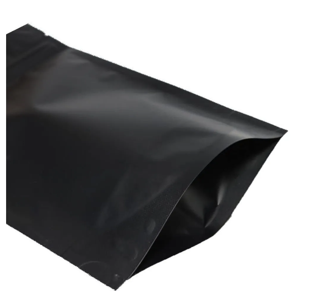 Standup Pouch 50 Bolsa Negra Cierre Resellable 21x28 1kg
