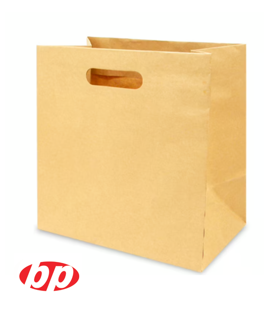 Bolsa kraft con asa o troquelada