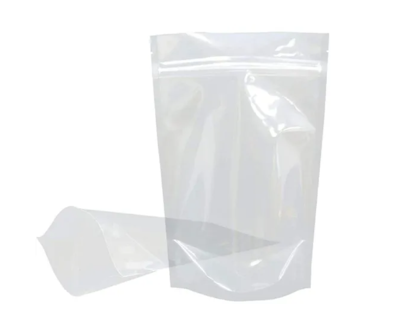 Stand Up Pouch 100 Bolsas Transparente Cierre 18x21 500 gr