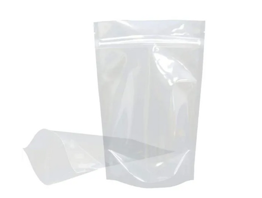 Stand Up Pouch 50 Bolsas Transparente Cierre 11x15 250gr